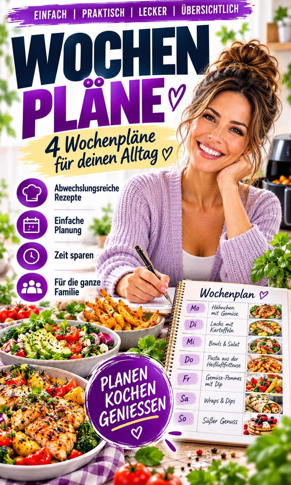 FeierabendGenuss – 13-in-1 Heißluftfritteusen Rezept-Bundle